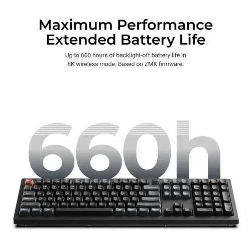 KeychronV6UltraV6U-D3QMKVIA8KWirelessCustomMechanicalKeyboardBrownSwitchRGB100US