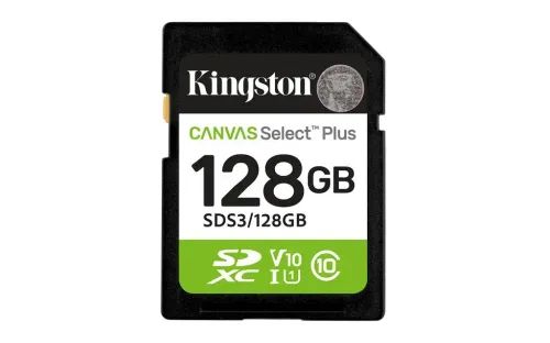 KingstonTechnology128GBSDXCCanvasSelectPlusGen3150MBsC10UHS-IU1V10