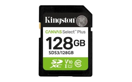 KingstonTechnology128GBSDXCCanvasSelectPlusGen3150MBsC10UHS-IU1V10