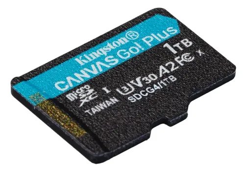 KingstonTechnology1TBmicroSDXCCanvasGoPlusGen4200MBsA2U3V30CardAdapter