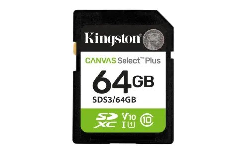 KingstonTechnology64GBSDXCCanvasSelectPlusGen3100MBsC10UHS-IU1V10