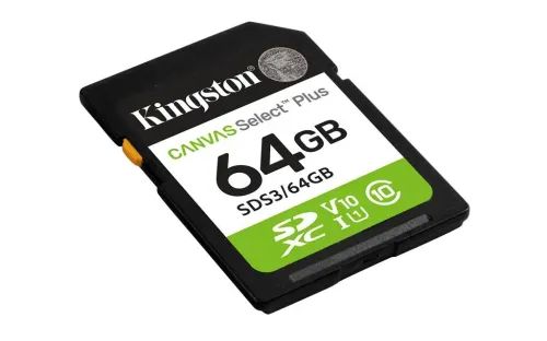 KingstonTechnology64GBSDXCCanvasSelectPlusGen3100MBsC10UHS-IU1V10