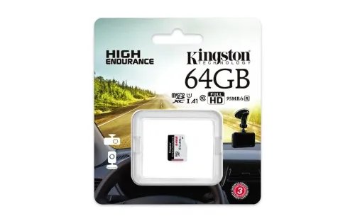 KingstonTechnologyHighEndurancememorycard64GBMicroSDClass10UHS-I