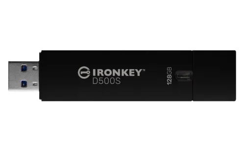 KingstonTechnologyIronKey128GBD500SFIPS140-3Lvl3PendingAES-256