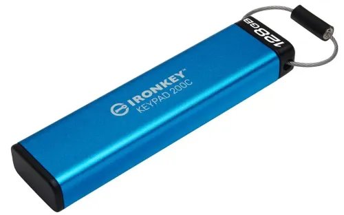 KingstonTechnologyIronKey128GBUSB-CKeypad200CFIPS140-3Lvl3PendingAES-256