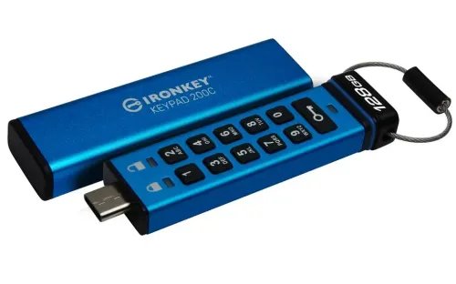 KingstonTechnologyIronKey128GBUSB-CKeypad200CFIPS140-3Lvl3PendingAES-256