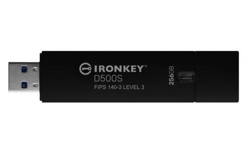 KingstonTechnologyIronKey256GBD500SFIPS140-3Lvl3PendingAES-256