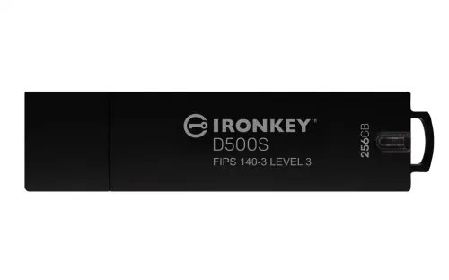 KingstonTechnologyIronKey256GBD500SFIPS140-3Lvl3PendingAES-256