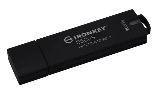 KingstonTechnologyIronKey256GBD500SFIPS140-3Lvl3PendingAES-256