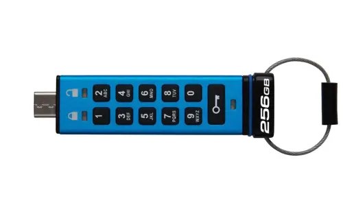 KingstonTechnologyIronKey256GBUSB-CKeypad200CFIPS140-3Lvl3PendingAES-256
