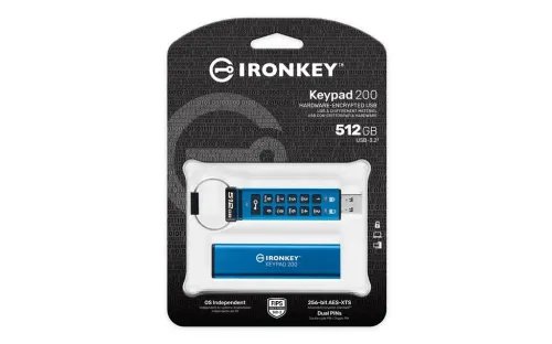 KingstonTechnologyIronKey512GBKeypad200FIPS140-3Lvl3PendingAES-256Encrypted
