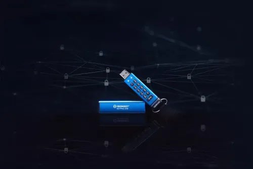 KingstonTechnologyIronKeyKeypad200USBflashdrive128GBUSBType-A3.2Gen13.1Gen1Blue