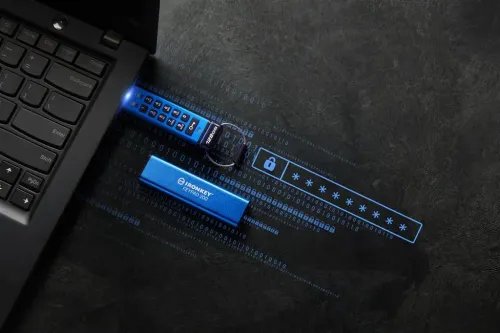 KingstonTechnologyIronKeyKeypad200USBflashdrive128GBUSBType-A3.2Gen13.1Gen1Blue