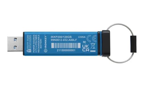 KingstonTechnologyIronKeyKeypad200USBflashdrive128GBUSBType-A3.2Gen13.1Gen1Blue