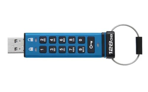 KingstonTechnologyIronKeyKeypad200USBflashdrive128GBUSBType-A3.2Gen13.1Gen1Blue