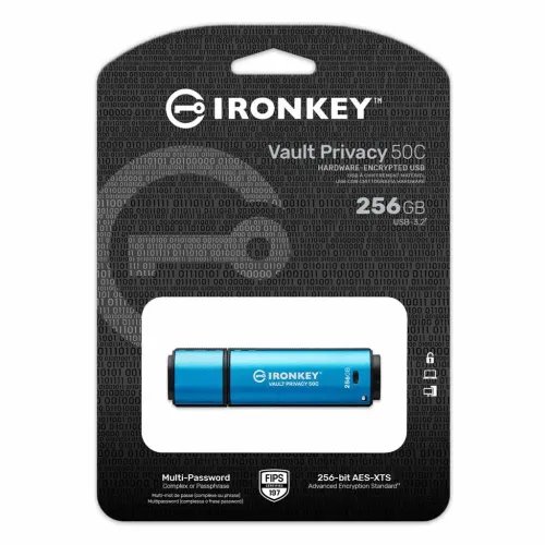KingstonTechnologyIronKeyVP50USBflashdrive512GBUSBType-C3.2Gen13.1Gen1BlackBlue