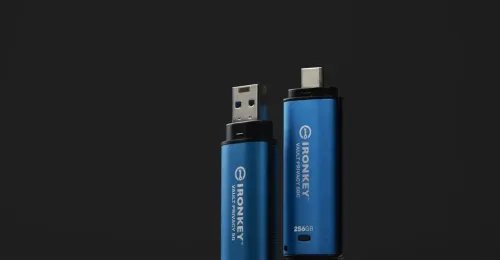 KingstonTechnologyIronKeyVaultPrivacy50USBflashdrive256GBUSBType-A3.2Gen13.1Gen1Blue