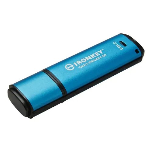 KingstonTechnologyIronKeyVaultPrivacy50USBflashdrive512GBUSBType-C3.2Gen13.1Gen1Blue