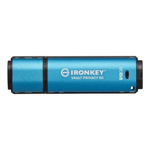 KingstonTechnologyIronKeyVaultPrivacy50USBflashdrive512GBUSBType-C3.2Gen13.1Gen1Blue