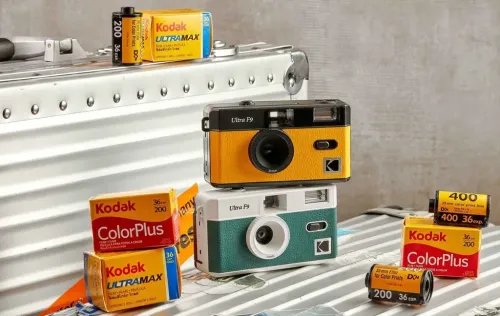 Kodak35mmCameraUltraF9YellowRetroFilmCamera