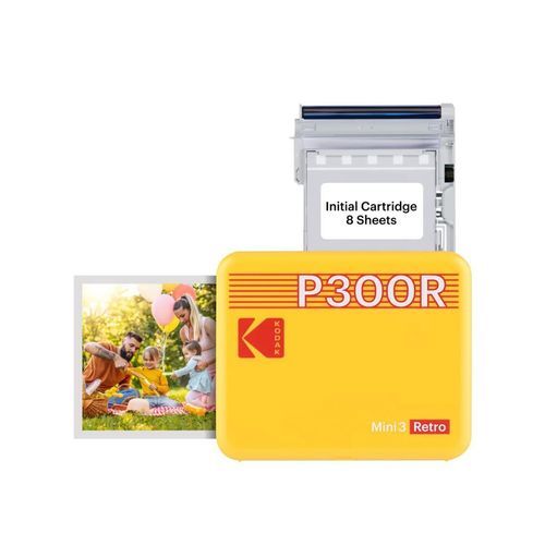 KodakMini3Retro4PASSSmartphonePhotoPrinterPortable7.6x7.6cm8SheetsYellow
