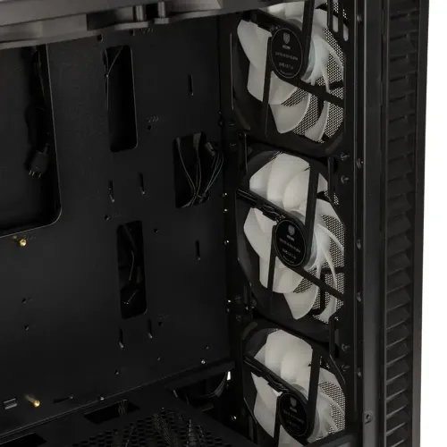 Kolink Observatory HF Plus Mesh ARGB PWM Midi Tower Case - Black with 6x120mm ARGB PWM Fans