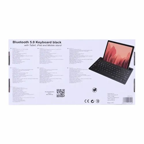 LAMTECHBT5.0KEYBOARDWITHIPADANDMOBILESTANDBLACK