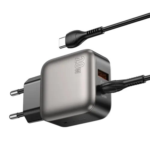 LAMTECHDUALPORTQC3.0CHARGERSETPD20WWITHTYPE-CTOTYPE-CCABLE60W1MGREY