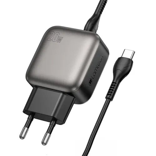 LAMTECHDUALPORTQC3.0CHARGERSETPD20WWITHTYPE-CTOTYPE-CCABLE60W1MGREY