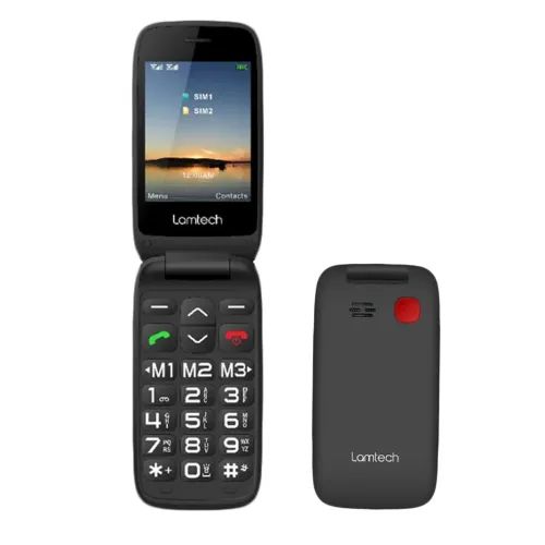 LAMTECHFLIPPHONE2.8DISPLAYWITHBTFMRADIOSOS1400mAhGRMENUFLIP-XBLACK