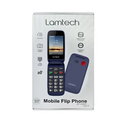 LAMTECHFLIPPHONE2.8DISPLAYWITHBTFMRADIOSOS1400mAhGRMENUFLIP-XBLUE