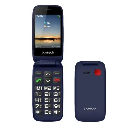 LAMTECHFLIPPHONE2.8DISPLAYWITHBTFMRADIOSOS1400mAhGRMENUFLIP-XBLUE