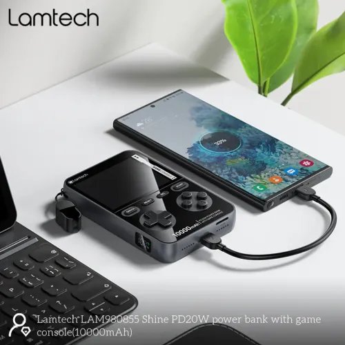 LAMTECHGAMECONSOLEPOWERBANK10000MAHBLACK