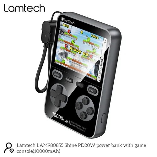 LAMTECHGAMECONSOLEPOWERBANK10000MAHBLACK