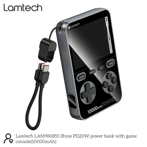 LAMTECHGAMECONSOLEPOWERBANK10000MAHBLACK
