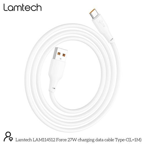 LAMTECHHIGHPOWERCABLEUSBTOTYPE-C1M100WWHITE