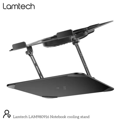 LAMTECHMETALLAPTOPCOOLINGSTAND17BLACK