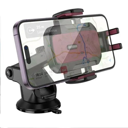 LAMTECHMULTI-ANGLECLAMPINGCARHOLDERFORSMARTPHONESUPTO7BLACKRED