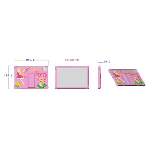 LAMTECHOCTA-COREKIDTABLET84GB64GBANDROID14CORALPINKPRINCESS
