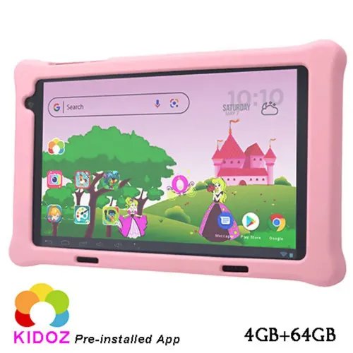 LAMTECHOCTA-COREKIDTABLET84GB64GBANDROID14CORALPINKPRINCESS