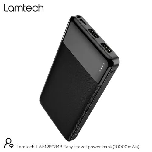 LAMTECHPOWERBANK10000MAHDUALUSBBLACK