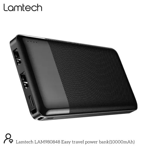LAMTECHPOWERBANK10000MAHDUALUSBBLACK