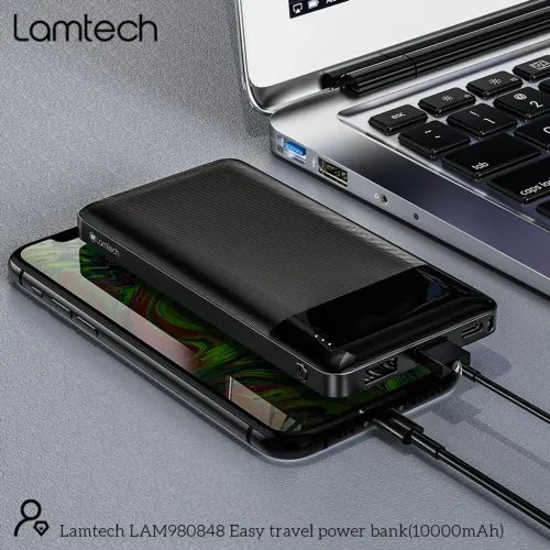 LAMTECHPOWERBANK10000MAHDUALUSBBLACK