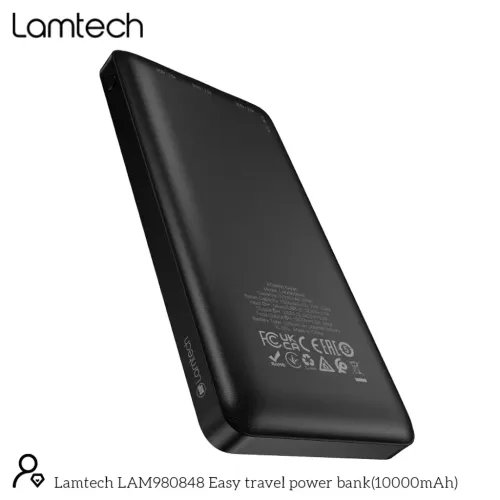 LAMTECHPOWERBANK10000MAHDUALUSBBLACK