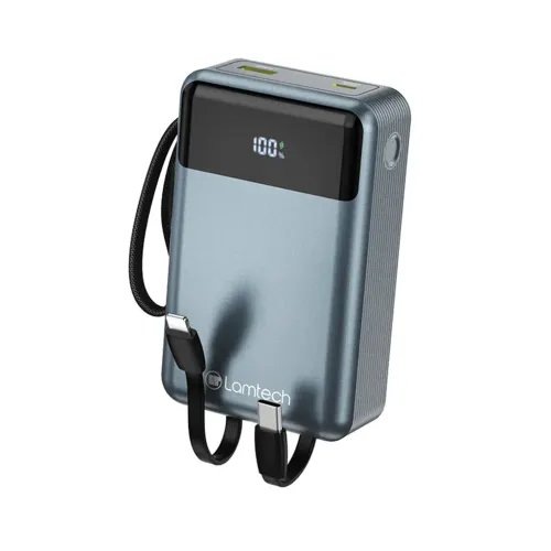 LAMTECHPOWERBANK20000MAHWITHTYPE-CANDLIGHTNINGBUILT-INCABLESQC3.0PD65W