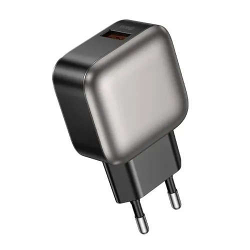 LAMTECHSINGLEUSBPORTABLEQC3.0CHARGER18WGREY
