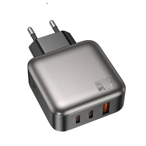 LAMTECHTHREEPORTSGaNCHARGERPD45WGREY