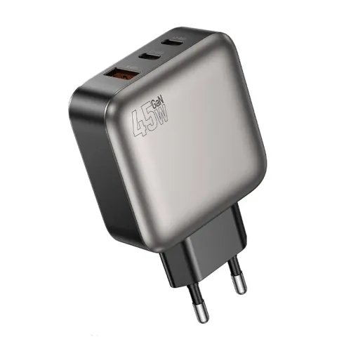 LAMTECHTHREEPORTSGaNCHARGERPD45WGREY