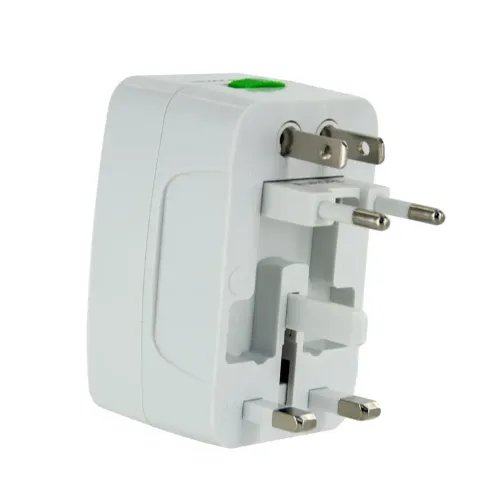 LAMTECHUNIVERSALTRAVELADAPTERWITH2USBPORT4DIFFERENTPLUGS