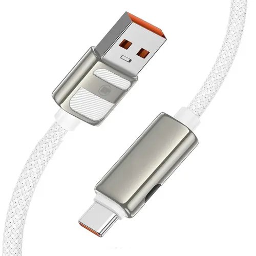 LAMTECHUSBTOTYPE-C5AHIGHPOWERDISPLAYCHARGEDATACABLE66W1.2MWHITE